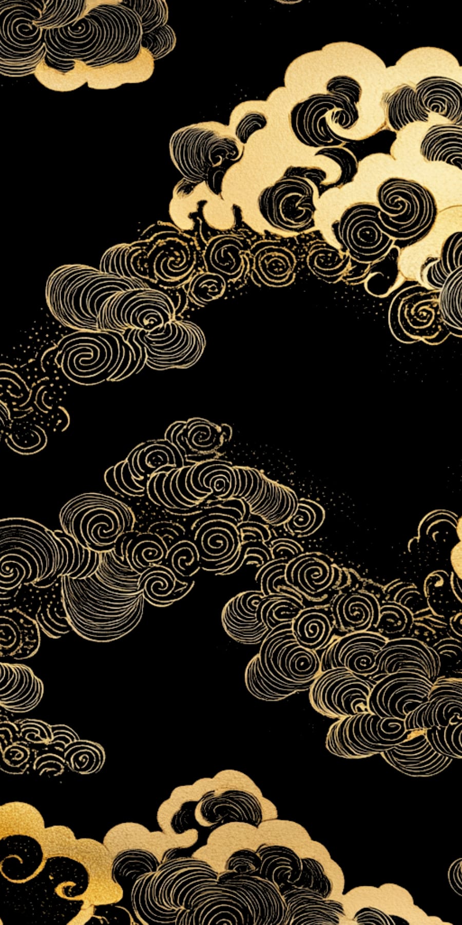 Original Southall Submission Grappling cloud artwork created with Karan Singh Bains — vertical cloud pattern